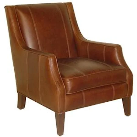 Miles Contemporary Leather Accent Chair